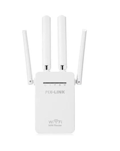 Imagem de Extensor de Internet Wifi 4 Antenas Pix Link LVWR09 Original