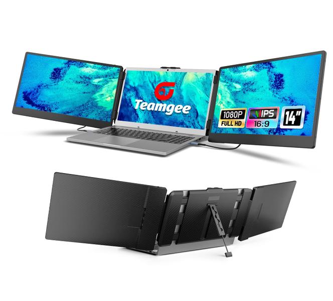 Imagem de Extensor de tela para laptop Teamgee 14" Full HD para 13"-17"