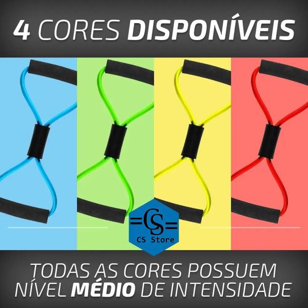 Imagem de Extensor Elástico P/Exercícios Físicos Equilíbrio e flexibilidade