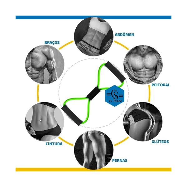 Imagem de Extensor Elástico P/Exercícios Físicos Equilíbrio e flexibilidade