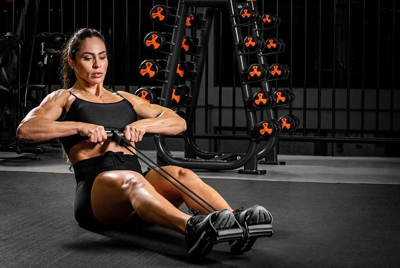 Imagem de Extensor Elástico Pedal Exercícios Fortalecimento dos Músculos Multifuncional Vollo