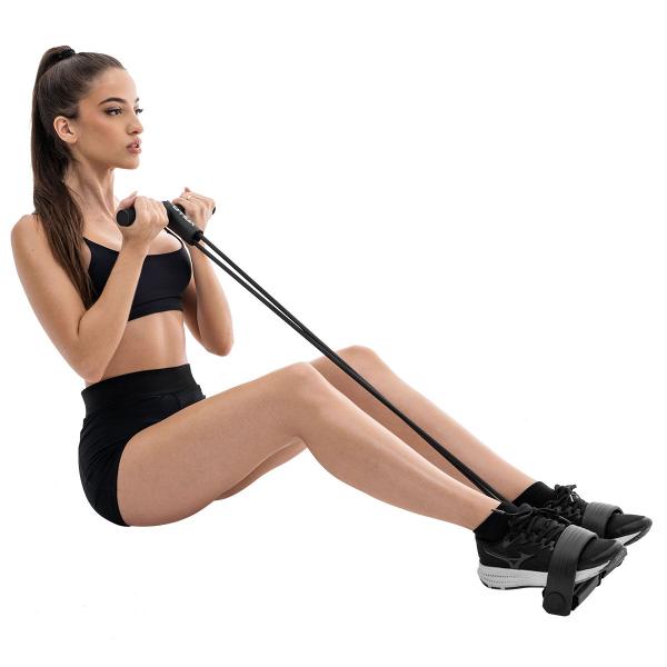 Extensor Elástico Pedal Ginástica Tonifica Fortalece Abdômen Penas Braços Quadril Coxa Vollo Imagem de Extensor Elástico Pedal Ginástica Tonifica Fortalece Abdômen Penas Braços Quadril Coxa Vollo