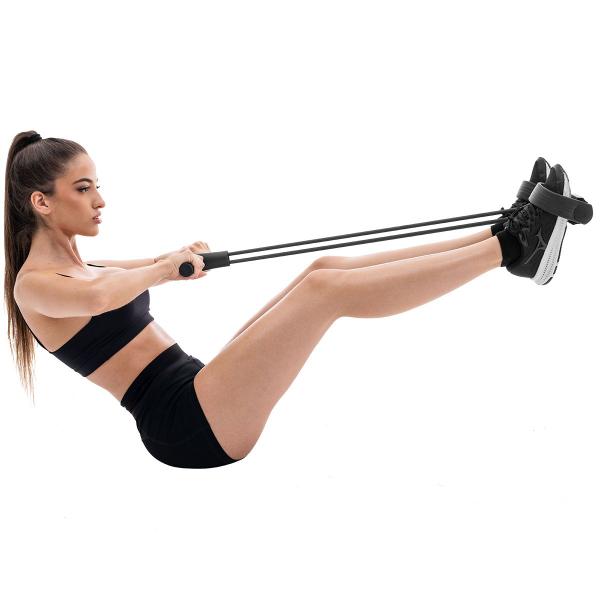 Extensor Elástico Pedal Ginástica Tonifica Fortalece Abdômen Penas Braços Quadril Coxa Vollo Imagem de Extensor Elástico Pedal Ginástica Tonifica Fortalece Abdômen Penas Braços Quadril Coxa Vollo