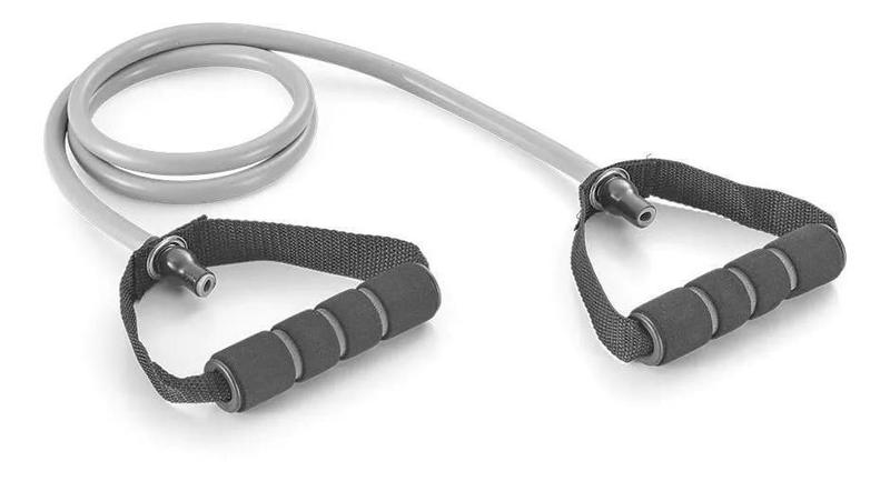 Extensor Elástico Toning Tube Alça Cinza/preto Atrio Es223 Imagem de Extensor Elástico Toning Tube Alça Cinza/preto Atrio Es223