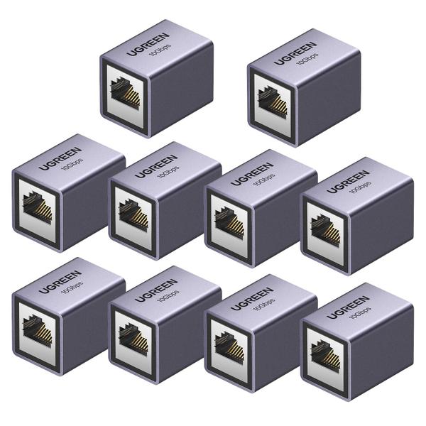 Imagem de Extensor Ethernet UGREEN 10 Gbps, pacote com 10 unidades para Cat8 Cat7 Cat6 C