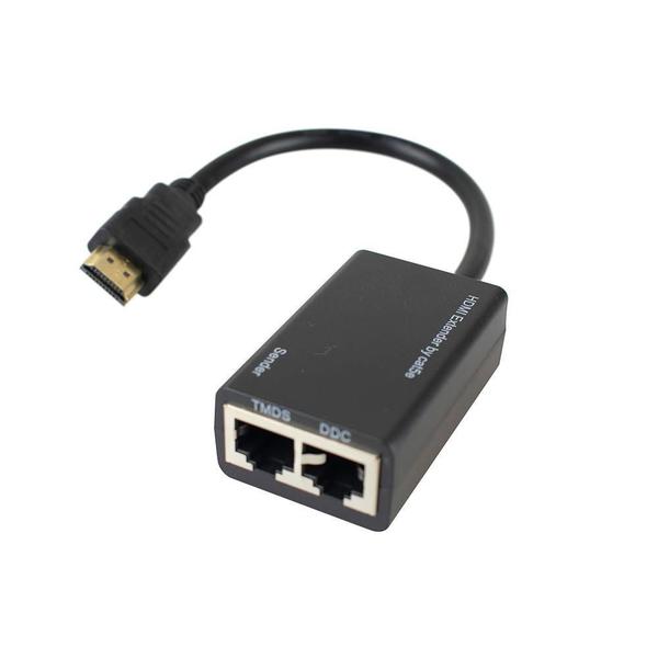 Imagem de Extensor Evus Hdmi Através Cabo Lan Utp Ate 30 Metros C-089