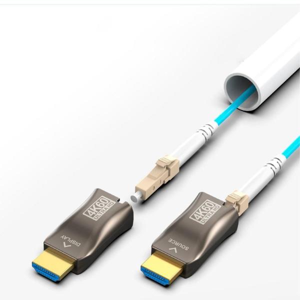 Imagem de Extensor HDMI 2.0 4K via Fibra Óptica LC até 300 Metros