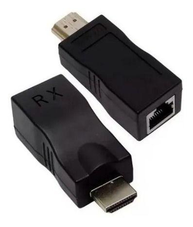 Imagem de Extensor Hdmi 30 Metros Via 1 Cabo De Rede Rj45 Cat5e/6 4k