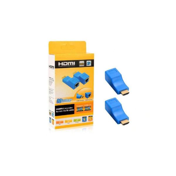 Imagem de Extensor Hdmi 30 metros Via 1 Cabo De Rede Rj45 Cat5e/6 Cobre Audio video