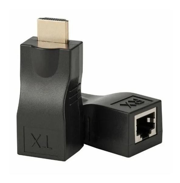 Imagem de Extensor Hdmi 30Metros Via 1 Cabo De Rede Rj45 Cat5E/6 Cobre 2489