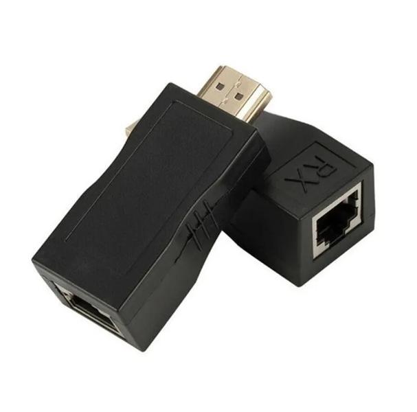 Imagem de Extensor Hdmi 30Metros Via 1 Cabo De Rede Rj45 Cat5E/6 Cobre 2489