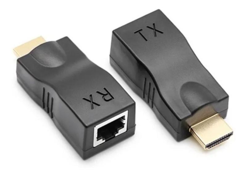 Imagem de Extensor Hdmi 30Metros Via 1 Cabo De Rede Rj45 Cat5E/6 Cobre 2489