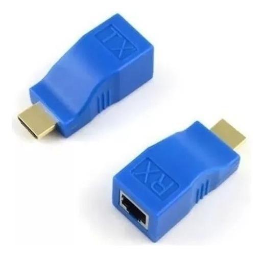 Imagem de Extensor Hdmi 3D 30 Metros Via 1 Cabo De Rede Rj45 Cat5E/6