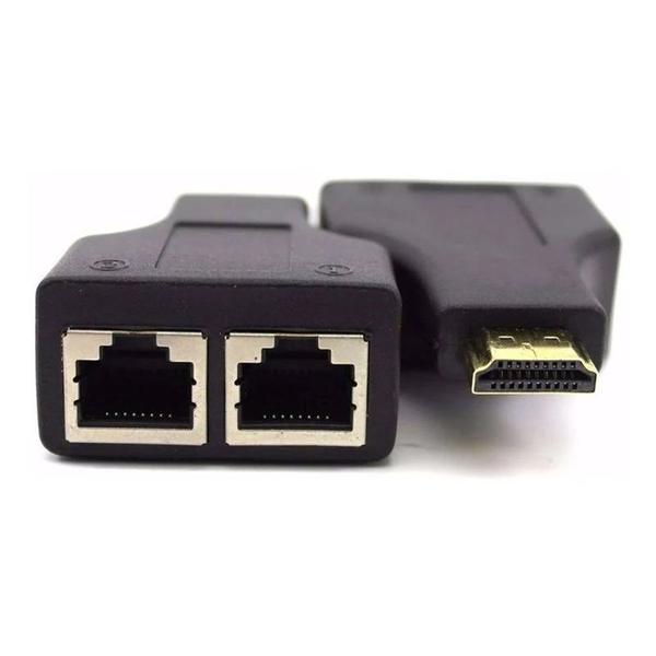 Extensor Hdmi 3d 30 Metros Via Cabo De Rede Utp Rj45 Cat5e/6 - KNUP Imagem de Extensor Hdmi 3d 30 Metros Via Cabo De Rede Utp Rj45 Cat5e/6