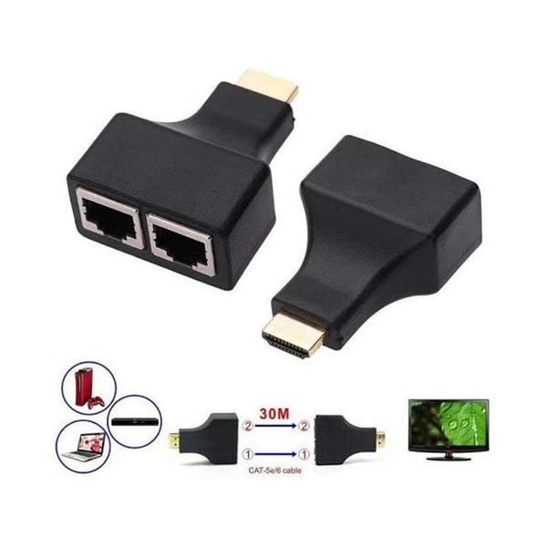 Extensor Hdmi 3d 30 Metros Via Cabo De Rede Utp Rj45 Cat5e/6 - KNUP Imagem de Extensor Hdmi 3d 30 Metros Via Cabo De Rede Utp Rj45 Cat5e/6