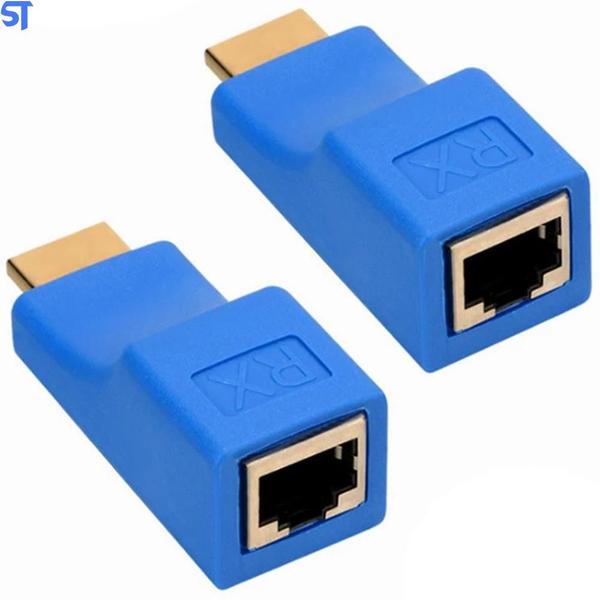 Imagem de Extensor Hdmi 4K 30 Metros Via 1 Cabo De Rede Rj45 Cat5E/6