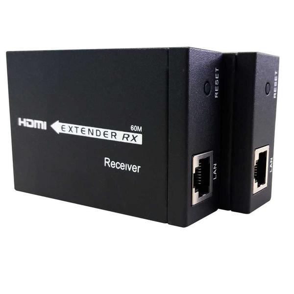 Imagem de Extensor HDMI 60 metros cat5 ou cat6 RJ45