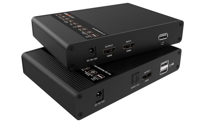 Imagem de Extensor HDMI e KVM BZBGEAR BG-EXHKVM-70C 4K UHD 70m