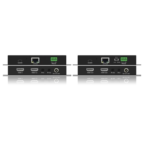 Imagem de Extensor HDMI HDBaseT 40m com POH, 4K 60Hz 4:4:4 e HDR Encore