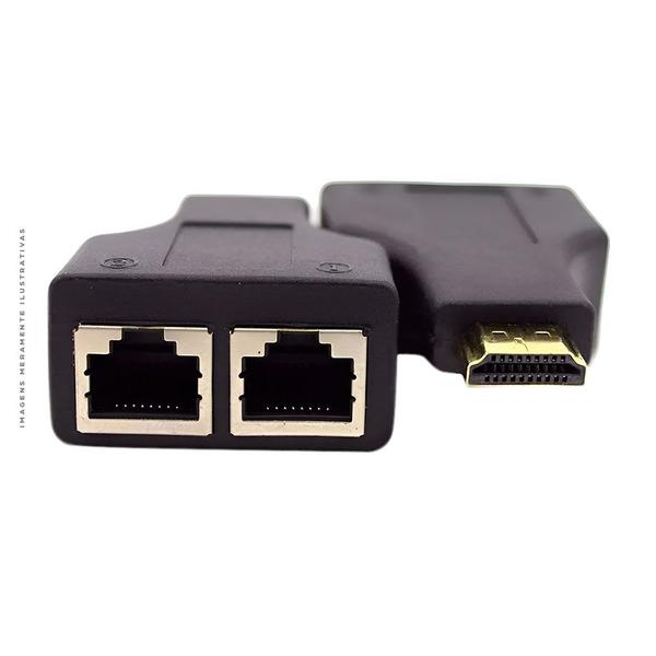 Imagem de Extensor HDMI MD9, CAT5/CAT6, Bivolt, 1080P, 30m - 7872