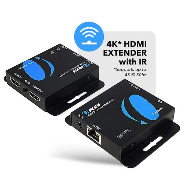 Extensor HDMI OREI 4K sobre Ethernet CAT5/CAT6/CAT7 50m Imagem de Extensor HDMI OREI 4K sobre Ethernet CAT5/CAT6/CAT7 50m
