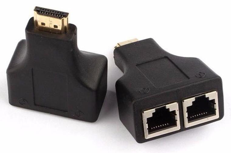 Imagem de Extensor Hdmi Via Cabo De Rede Hdmi Para Rj45 Até 30 Metros