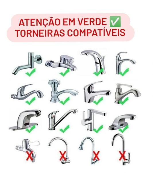 Imagem de Extensor  infantil de toneira para pia do banheiro  