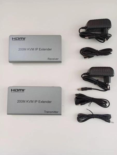 Imagem de Extensor Kvm Hdmi Full Hd Por Rede Ip 200 Metros 1080P 4K 2K