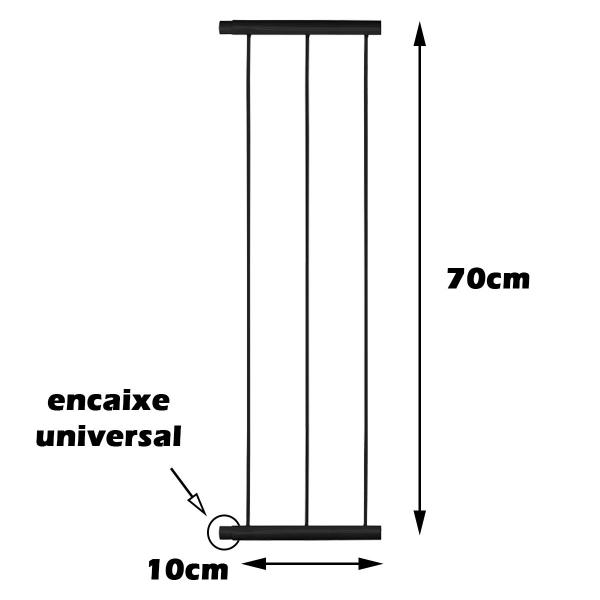 Imagem de Extensor Prolongador 10cm TopMix Portão Grade Pet