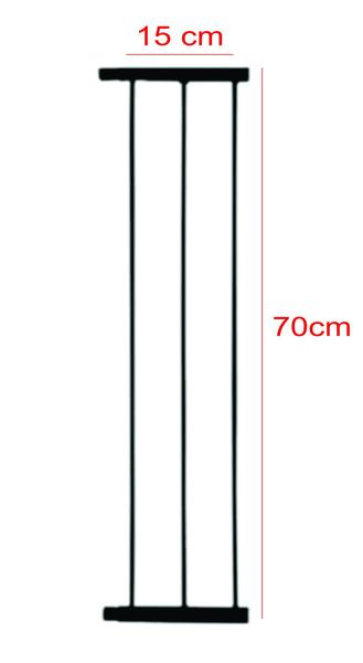 Imagem de Extensor Prolongador De 15x70Cm Para Portão Grade Pet 80 Cm E