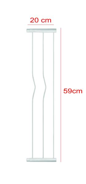 Imagem de Extensor Prolongador De 20x59 Cm Para Portão Grade Pet 69 Cm C