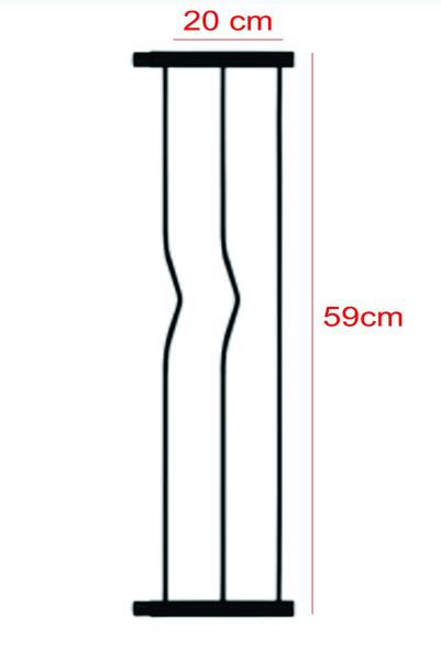 Imagem de Extensor Prolongador De 20x59Cm Para Portão Altura 69cm A