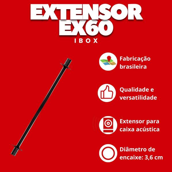 Imagem de Extensor Suporte Pedestal Haste Ibox Para Caixa Acústica