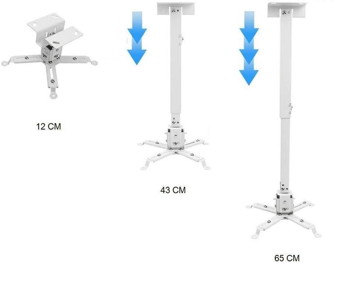 Imagem de Extensor,Suporte,Pedestal Para Projetor,43-65 Cm,Teto,Branco