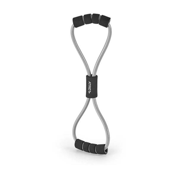 Imagem de Extensor Toning Tube Fitness Atrio em Formato de 8 para Esporte Musculação Flexível Academia Treino