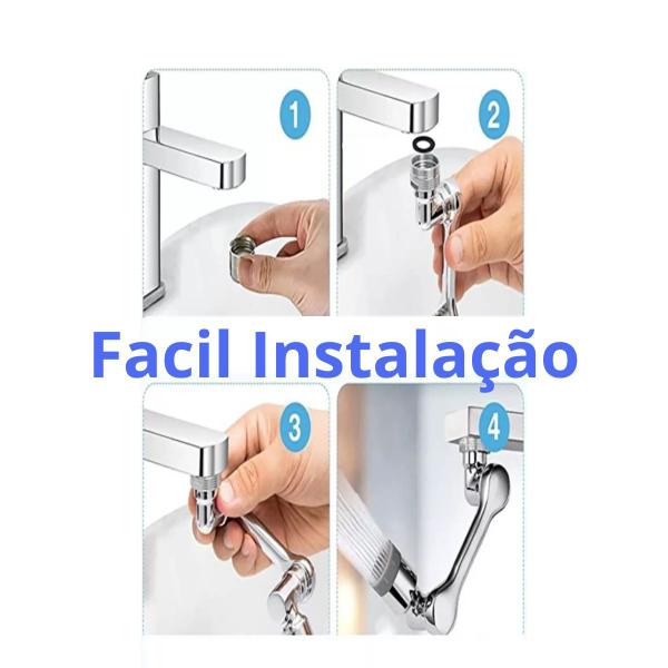 Imagem de Extensor Torneiras Universal Aerador Giratório Splash 1400