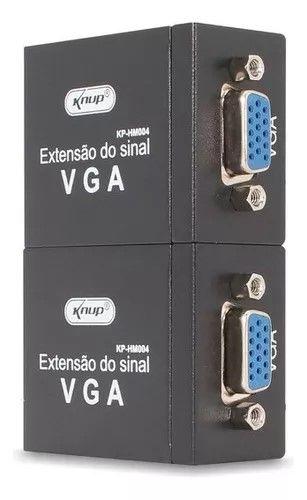 Imagem de Extensor VGA 60m Via Cabo de Rede RJ45 KP-HM004 Knup