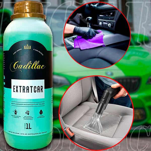 Extratcar Cadillac 1l Limpador Sanitizantes de Veiculos Imagem de Extratcar Cadillac 1l Limpador Sanitizantes de Veiculos