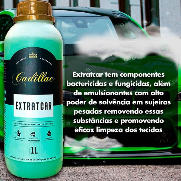 Extratcar Cadillac 1l Limpador Sanitizantes de Veiculos Imagem de Extratcar Cadillac 1l Limpador Sanitizantes de Veiculos