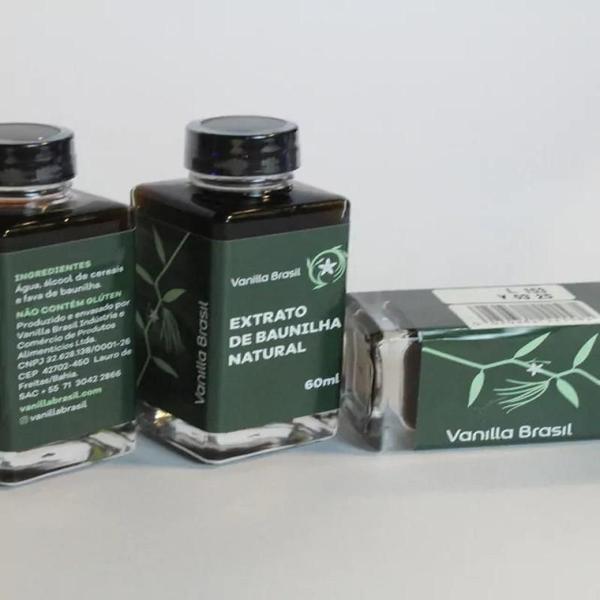 Extrato De Baunilha Natural 60Ml - Vanilla Brasil Imagem de Extrato De Baunilha Natural 60Ml - Vanilla Brasil