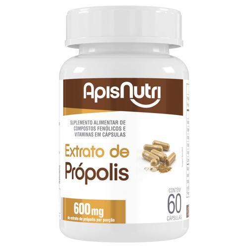 Extrato de Própolis 500mg 60 cápsulas - ApisNutri Imagem de Extrato de Própolis 500mg 60 cápsulas - ApisNutri