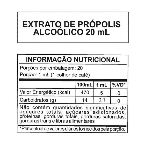 Extrato de própolis arte nativa com 20ml Imagem de Extrato de própolis arte nativa com 20ml