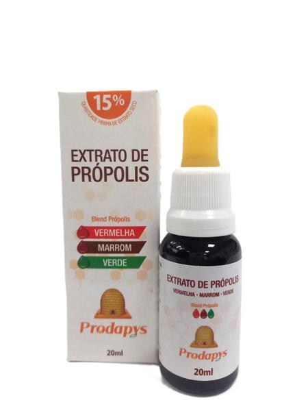 Imagem de Extrato de Própolis Blend (Vermelha, Marrom e Verde) 15% 20ml - Prodapys