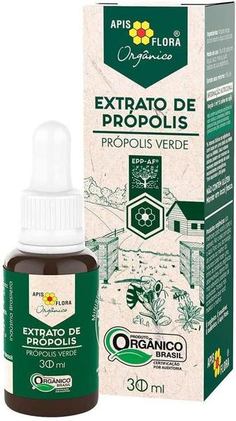 Extrato De Propólis Verde Orgânico Apis Flora 30Ml Imagem de Extrato De Propólis Verde Orgânico Apis Flora 30Ml