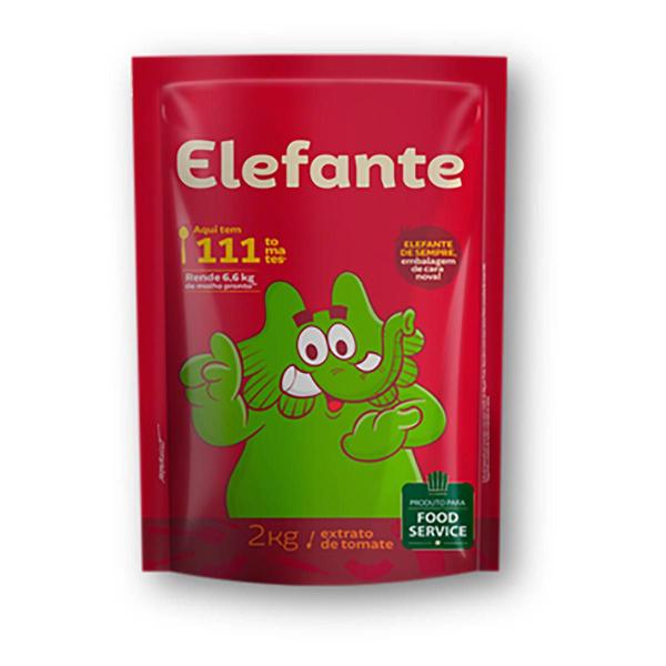 Imagem de Extrato de Tomate Sachê Elefante 2kg