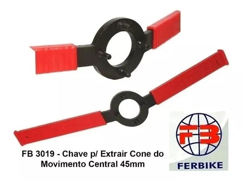 Imagem de Extrator Chave Cone Movimento Central 45mm Monark Bicicleta