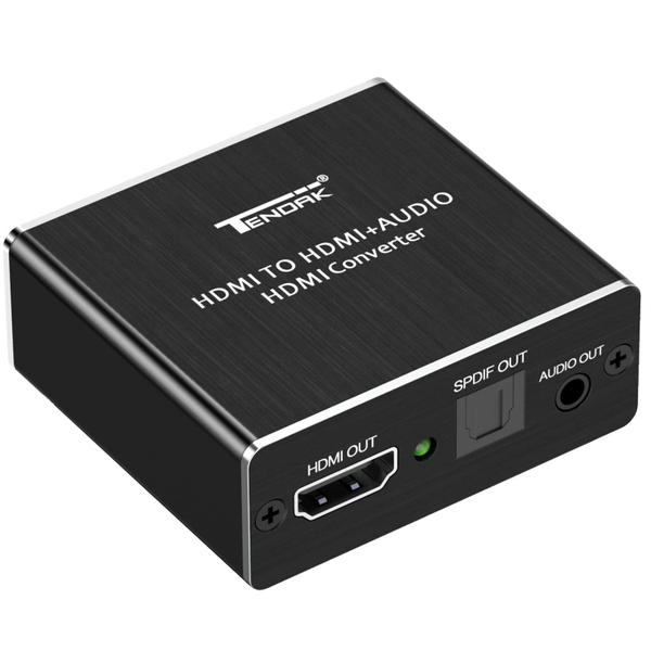 Imagem de Extrator de áudio HDMI para HDMI e óptico TOSLINK SPDIF 4K