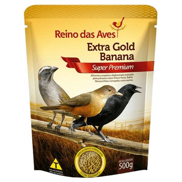 Imagem de Extrusada Reino das Aves - Extra Gold Banana Super Premium 500g