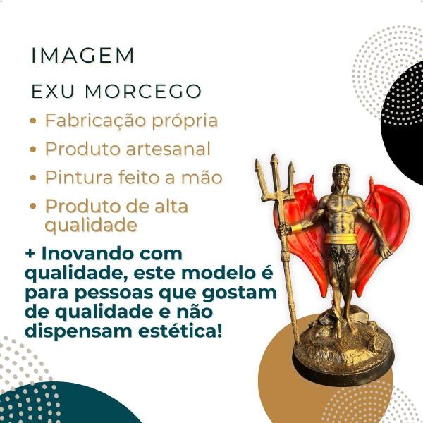 Imagem de Exu Morcego Mod 1 (V) 26 Cm - Resina