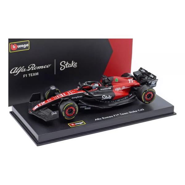 Imagem de F1 2023 Alfa Romeo/Stake C43 V. Bottas C/Piloto 1/43 Burago